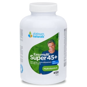 PLATINUM NATURALS Super Facile multi 45+ Pour les hommes ( 120 les sucres et fécules