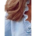 thumbnail image 4 of Innerwin Chemises à Manches Longues Blouse Femme Bureau Hauts Amples à Volants Bleu 4TG, 4 of 8