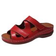 thumbnail image 2 of Qertyioot Sandales à Plateforme Confortables pour Femmes Chaussures Compensées Couleur Unie, 2 of 5