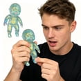 thumbnail image 3 of Stretchy Squeeze Ball, Soft Stress Ball, Squishy Figure Ball, Glitter Filled Squishy Do-Ll Stress Relief Toy, Slow Rising Stretchy Squeeze Fidget Toy for Anxiety Relief, Green, 3 of 7