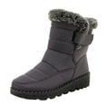 thumbnail image 1 of Bottes d'Hiver pour Femmes, Mode, Confortables, Extérieur, Mi-Longues, Chaussures pour Temps Froid, Randonnée et Aventure, 1 of 9