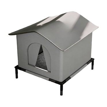 EGNMCR Maison pour Chats d'Extérieur pour Chats Errants Imperméable Protection Solaire Tente pour Animaux Isolée Abri pour Chats pour Toutes les Saisons Lit Portable pour Chats Errants pour Porche Cour Tissu Maison pour Animaux
