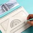 thumbnail image 4 of Ensemble de Quatre Règles pour Élèves du Primaire, Règle de 15 cm pour Enfants, Règle de Trigonométrie, Règle Rapporteur, Ensemble de Règles, Czzoypi Ensemble de Quatre Règles pour Élèves, 4 of 6