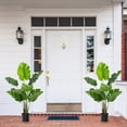 thumbnail image 4 of Costway 4FT Artificial Monstera Deliciosa Plant Palm Tree Indoor Outdoor, 4 of 7