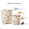 thumbnail image 2 of Sacs Alimentaires Réutilisables en Cire d'Abeille – Lot de 2 Motif de Cuisson / Sacs de Rangement pour Collations et Aliments Sans Plastique, 2 of 5
