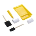 thumbnail image 3 of jifeng Mini Paint Rollers Compact Paint Roller with Tray for Door Cabinet Paintwork Yellow, 3 of 9