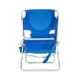 thumbnail image 4 of Ostrich de Luxe Chaise Longue de Plage Inclinable d'Extérieur 3-en-1 Rembourrée, Bleu (Lot de 2), 4 of 7