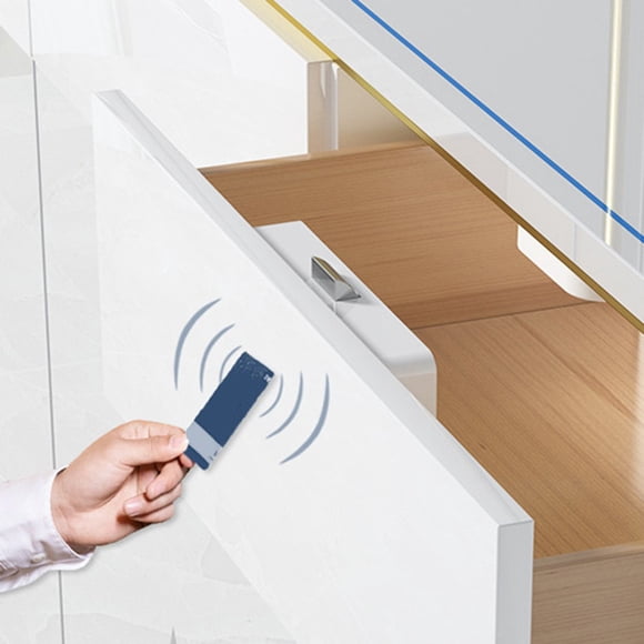 Serrure de Tiroir invisible Sans Trou Serrure de Porte d'Armoire Serrure Intelligente à Balayage de Carte Électronique