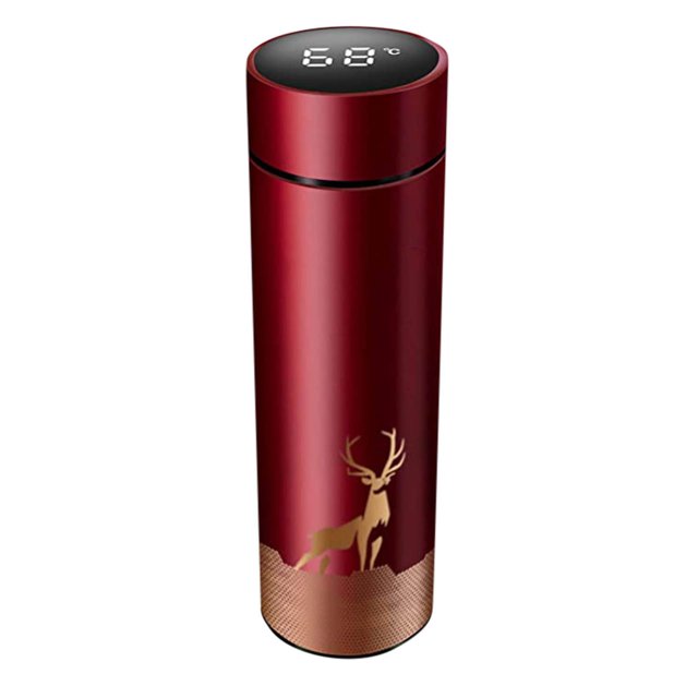 Vacuum Flask Coffee Cup with LCD Temperature Display 500 mL 304 Stainless Steel Thermal Insulated Travel Mug for Hot and Cold Beverages