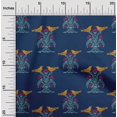 thumbnail image 1 of oneOone Cotton Flex Fabric Bird & Tree Block Fabric Prints By Yard 40 Inch Wide, 1 of 4