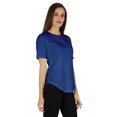 thumbnail image 2 of Inkmeso Coupe Régulière Col Rond Uni pour Femmes Manches Courtes Décontractées Tee-Shirt Doux, 2 of 7
