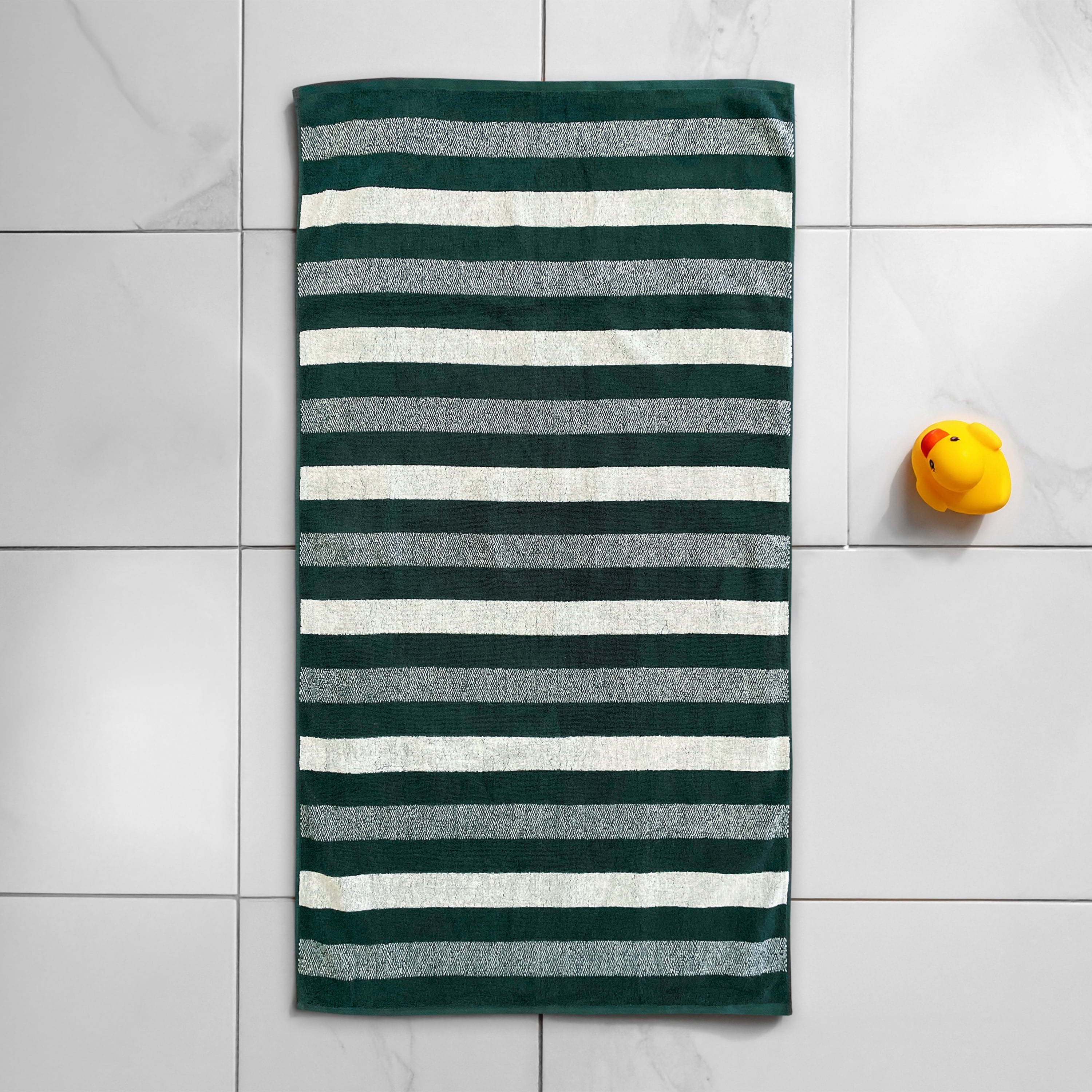 Serviette de bain pour enfants Mainstays, 27 po x 50 po, 100 % coton, rayures