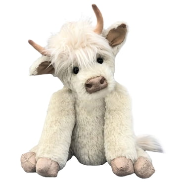 (White) Highland Cow Plush Plush Cow Toy