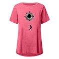 thumbnail image 4 of Pompotops Femmes Mode Casual Chemises à Manches Courtes Tee Tops Tunique Blouse, 4 of 4