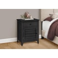 thumbnail image 4 of Monarch Specialties Accent Table, Nightstand, Storage Drawer, End, Side Table, Bedroom, Lamp, Storage, Black Veneer, Transitional, 4 of 4