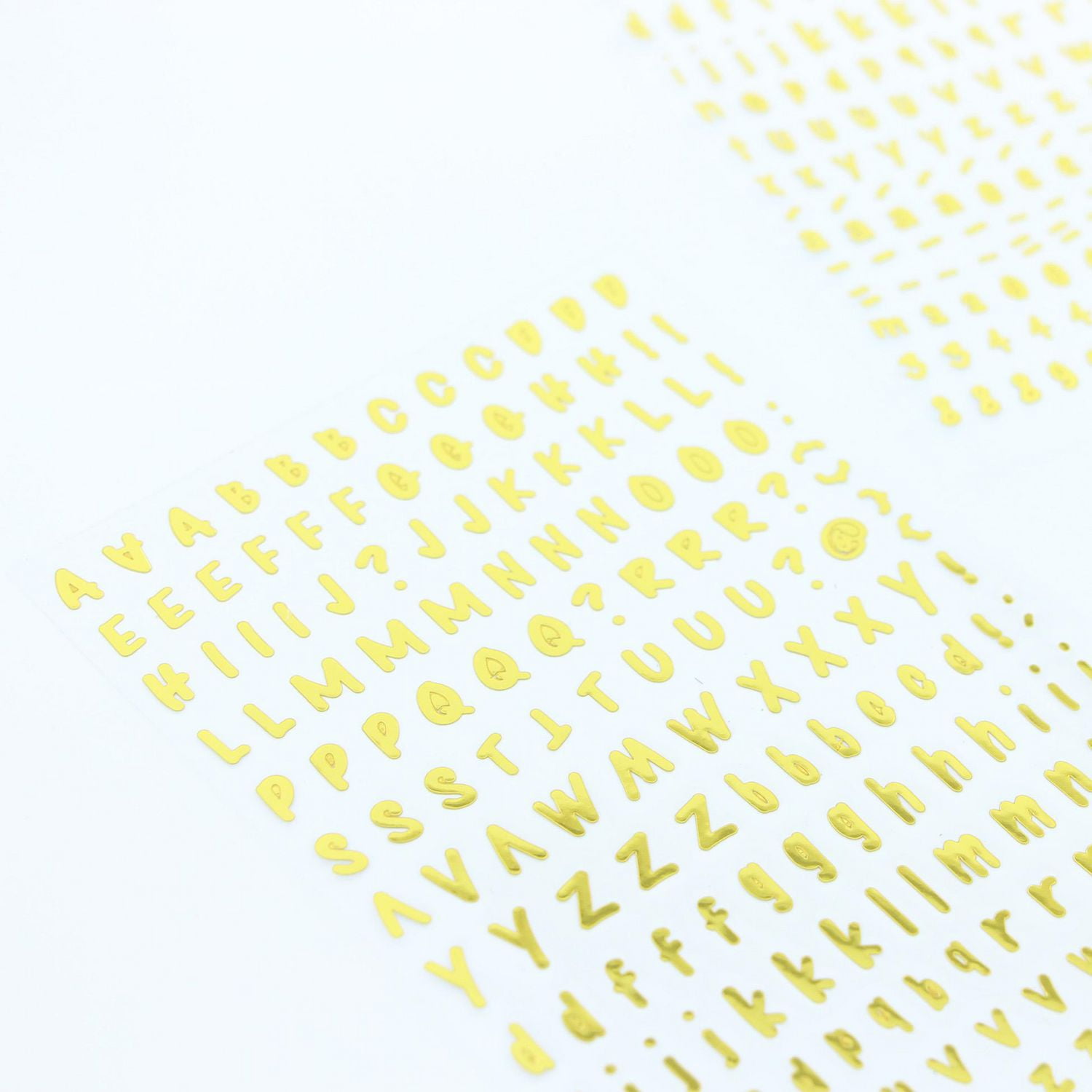 CRAFTY & CO. Alphabet Stickers or Decorative 518 pcs, 2 Sheets