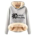 thumbnail image 2 of DPTALR Sweat à Capuche d'Hiver Chaud pour Femmes avec Poche Manches Longues, 2 of 4