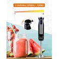 thumbnail image 3 of COMMERCIAL CHEF Immersion Blender, Multi-Purpose Immersion Hand Blender with Stainless Steel Blade, Handheld Mixer with 8 Variable Speed Options, 3 of 7