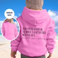 thumbnail image 2 of PMVFHDE Liquidation Automne Sweat à Col Rond Sweat à Capuche pour Filles Manches Longues Sweat Graphique Mignon pour Enfants Rose,140, 2 of 5