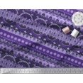 thumbnail image 2 of Soimoi Poly Georgette Fabric Dot,Stripe & Semi Mandala Decorative Decor Fabric Printed Yard 42 Inch Wide, 2 of 2