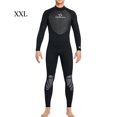 thumbnail image 2 of QualitChoice Combinaison de Plongée Haute Efficacité à Manches Longues, Maillot de Bain Doux pour la Peau, Col Rond Classique, Structure Composite à Trois Couches, Combinaison pour Homme, Noir, TTG, 2 of 6