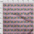thumbnail image 2 of oneOone Viscose Chiffon Fabric Leaves & Floral Block Decor Fabric Printed BTY 42 Inch Wide, 2 of 4