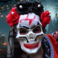 thumbnail image 3 of Party Halloween Party 9 Party Halloween Party 9 Party Halloween Party 9 Party Halloween Party 9 Party Halloween Party 9 Day Of The Dead Halloween Full Face Headgear, 3 of 3