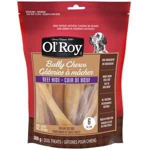 Ol’ Roy 6" Beef Hide Bully Chews