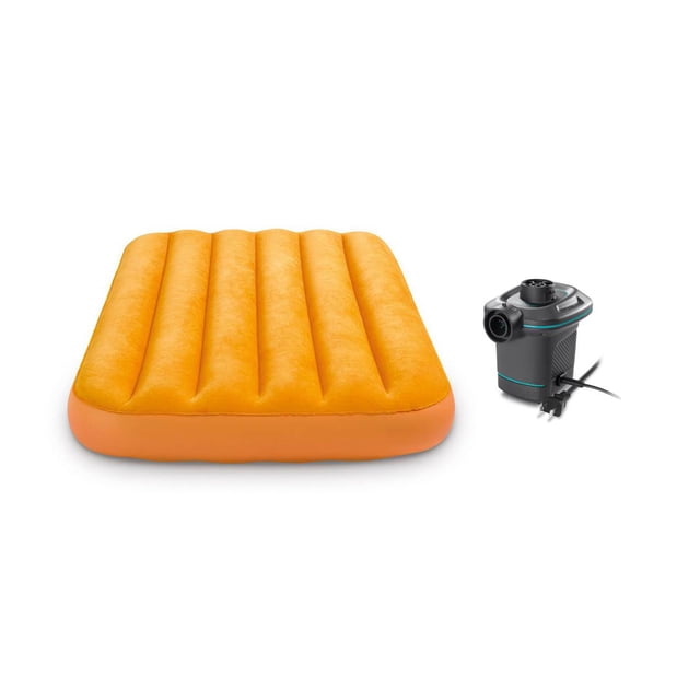 Intex 120V Quick Fill AC Electric Air Pump & Kidz Inflatable Air Bed Mattress