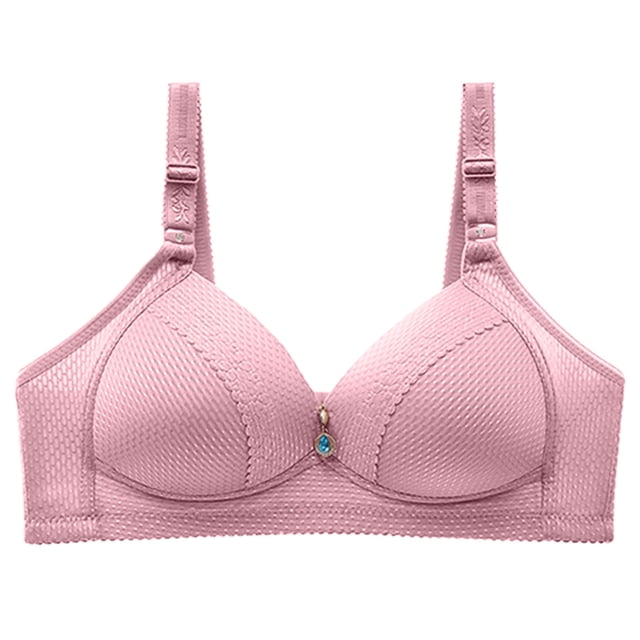Soutien-gorge Mode Femme avec Nœud Imprimé Confortable Sans Armatures