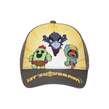 Brawl Stars Character Group Blue and Black Snapback Hat