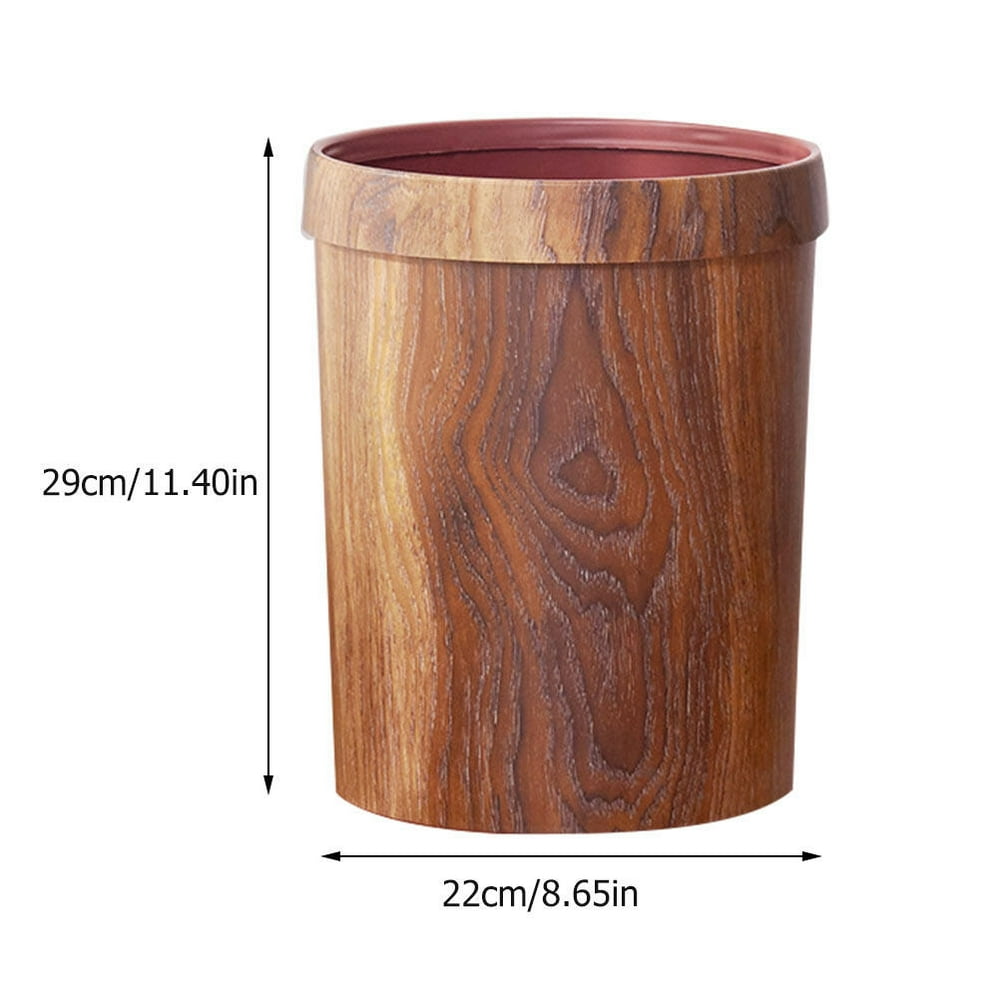 HLONK Rustic Wooden Trash Can for Home or Office - Walmart.ca