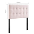 thumbnail image 3 of Modway Lily Biscuit Tufted Twin Performance Velvet Headboard, Pink, 3 of 5