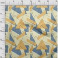 thumbnail image 2 of oneOone Cotton Silk Fabric Rectangle & Triangle Geometric Printed Fabric 1 Yard 42 Inch Wide, 2 of 4
