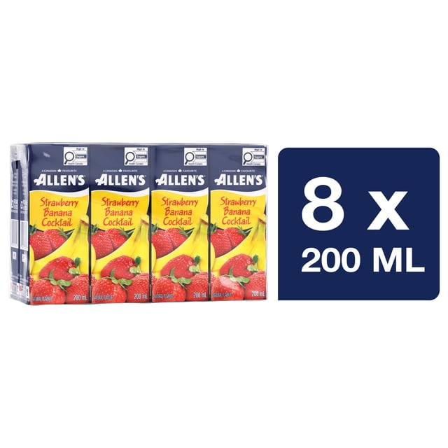 Allen's Strawberry Banana Cocktail Juice Boxes 8 x 200 ml