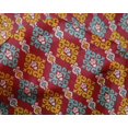 thumbnail image 4 of oneOone Silk Tabby Fabric Swirl Ikat Print Sewing Fabric BTY 42 Inch Wide, 4 of 4