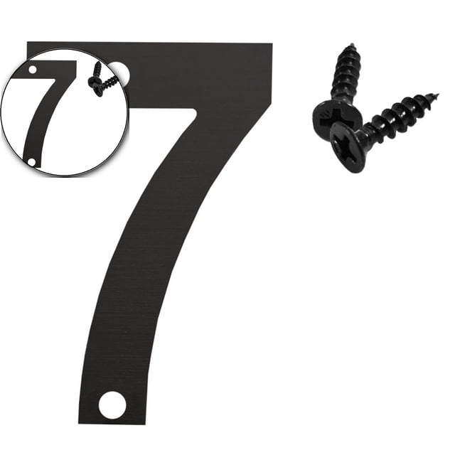 Dvruxg Metal Door Numbers, Home Address Numbers, Metal Outdoor Mailbox Number, Address Letters, Modern Metal Numbers Letters for Homes, Apartments, Hotels, Garages, Farms (3.5 Inches)
