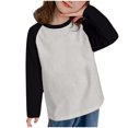 thumbnail image 2 of Chandail pour Enfants Offres Mode Fille et Garçon Chandails Décontractés à Manches Longues Col Rond Hauts Chandail pour Enfants Gris 120, 2 of 3