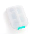 thumbnail image 3 of YAOMOBB Support pour Tablette Boîte de Rangement Transparente avec Couvercle à Pression Dix Compartiments Double Couche Multi-Compartiments pour Voyage et Déplacement d'Affaires Organisation de Tablette, 3 of 6