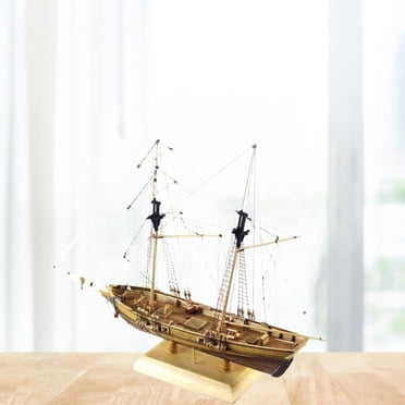 ziyahi Wooden ship Model Kits DIY Sailing Boat Bottle Nautical Decor Model Model Kit for Home Assembly Kids Toy