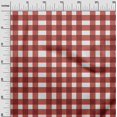 thumbnail image 3 of oneOone Cotton Poplin Maroon Fabric Gingham Check Craft Projects Decor Fabric Printed By The Yard 56 Inch Wide, 3 of 4
