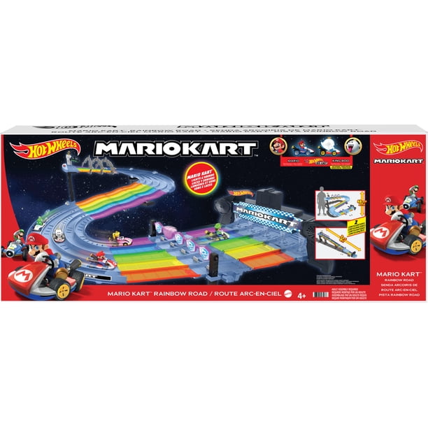 Hot Wheels レインボーロード Hot Wheels Mario Kart Rainbow Road Track Set - Walmart.ca