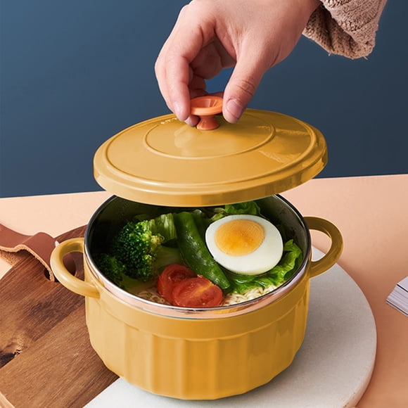 Bol à Riz en Acier Inoxydable de Petite Taille Bol à Soupe Vaisselle Ménagère Bol Anti-Brûlure pour Étudiants Bol de Trempage