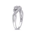 thumbnail image 2 of Bague Torsadée Infini en Diamant de 1/4 Carat (ctw) en Argent Sterling, 2 of 4