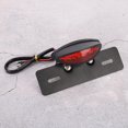 thumbnail image 1 of Feu de Frein Plaque d'Immatriculation Feu Arrière de Frein de Moto Led Lumière Ovale Feu Arrière de Moto Rétro Led Arrière de Frein Feu de Plaque d'Immatriculation Adapté pour Couverture Rouge, 1 of 8