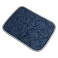 thumbnail image 4 of Pet Warm Pad, Polyester Fleece Comfortable Durable Cat Mat  For Winter Dark Blue With Grey Trimming L, 4 of 8