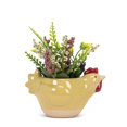 thumbnail image 2 of Abbott Collection AB-27-CRITTER-538 5 in. Ceramic Chicken Planter, Yellow - Small, 2 of 4