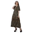 thumbnail image 2 of Moomaya Robes d'Été Imprimées à Manches Courtes pour Femmes, Tenue de Fête Décontractée, 2 of 4