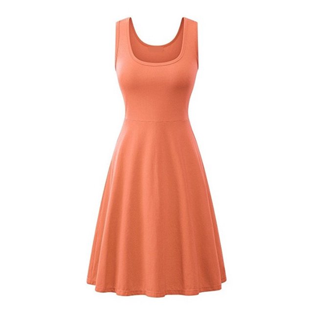 LUXUR Robe Longue d'Été de Plage pour Femmes, Robe de Plage Bohème, Orange Clair 2TG