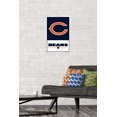 thumbnail image 3 of NFL Chicago Bears - Logo 21 Wall Poster, 22.375" x 34" Framed, 3 of 4
